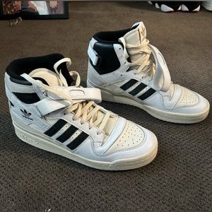 Adidas Forum 84 Hi Black & White Sz 11